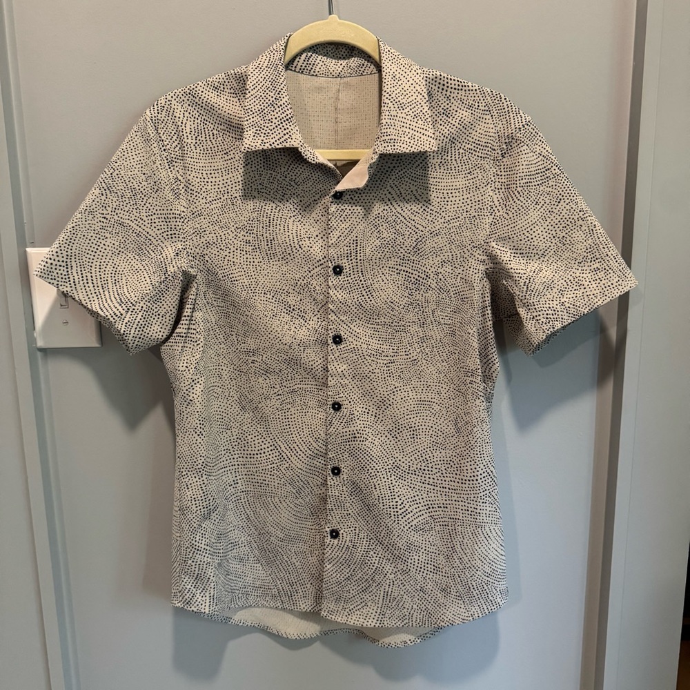 lululemon athletica airing easy Blue and White Shirt